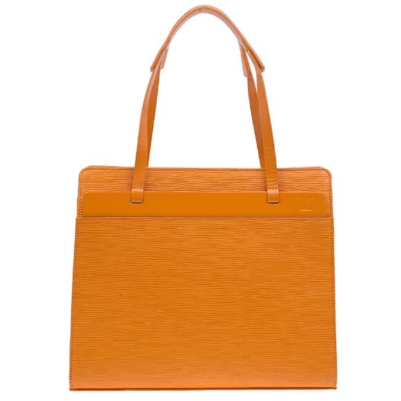 Louis Vuitton Croisette Epi Leather GM Office Shoulder Handbag Orange - Picture 1 of 9